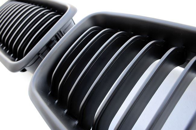 BMW E46 Kühlergrill Schwarz Matt - Sportgrill Set Für Coupe/Cabrio 2002-2005