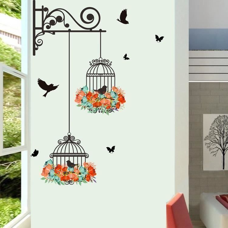 Aufkleber: Autocollant mural coloré à motif oiseaux – Neu und originalverpackt aus Gurmels von shopathome