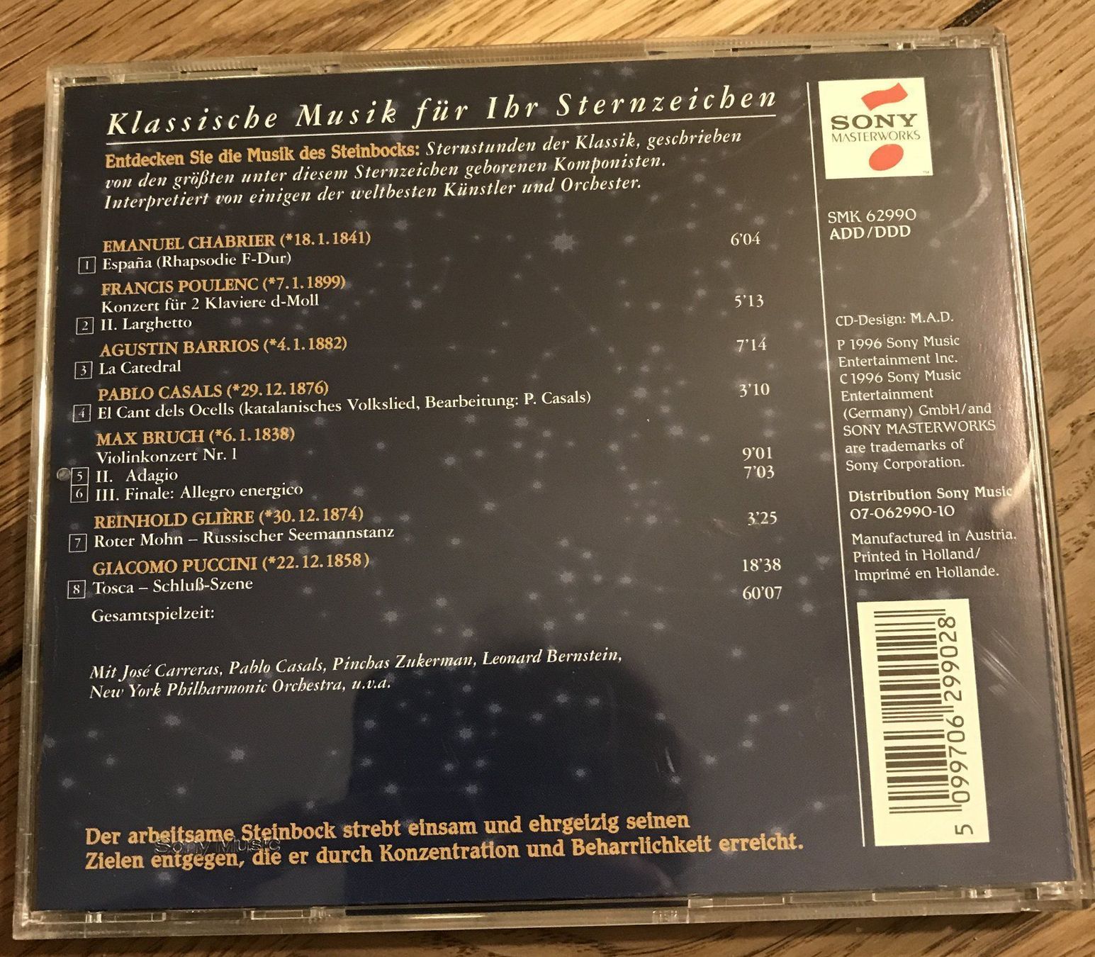 CDs: CD- Klassische Musik im Zeichen der Sterne- Steinbock – Gebraucht aus Guntershausen von Gloominati 1