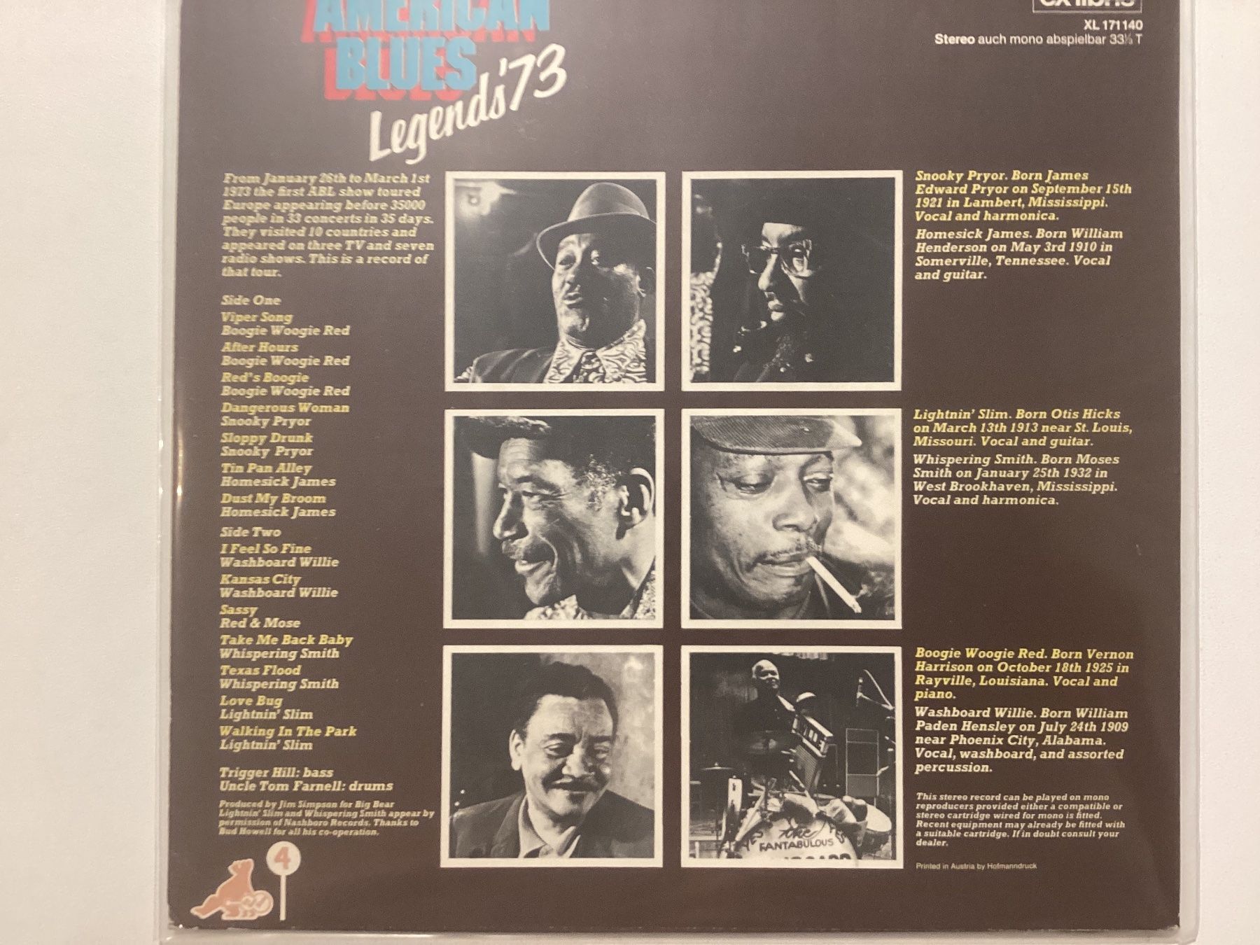 Dischi in vinile: American Blues Legends 73 LP – Usato da Gutenswil venduto da Hamzian 1
