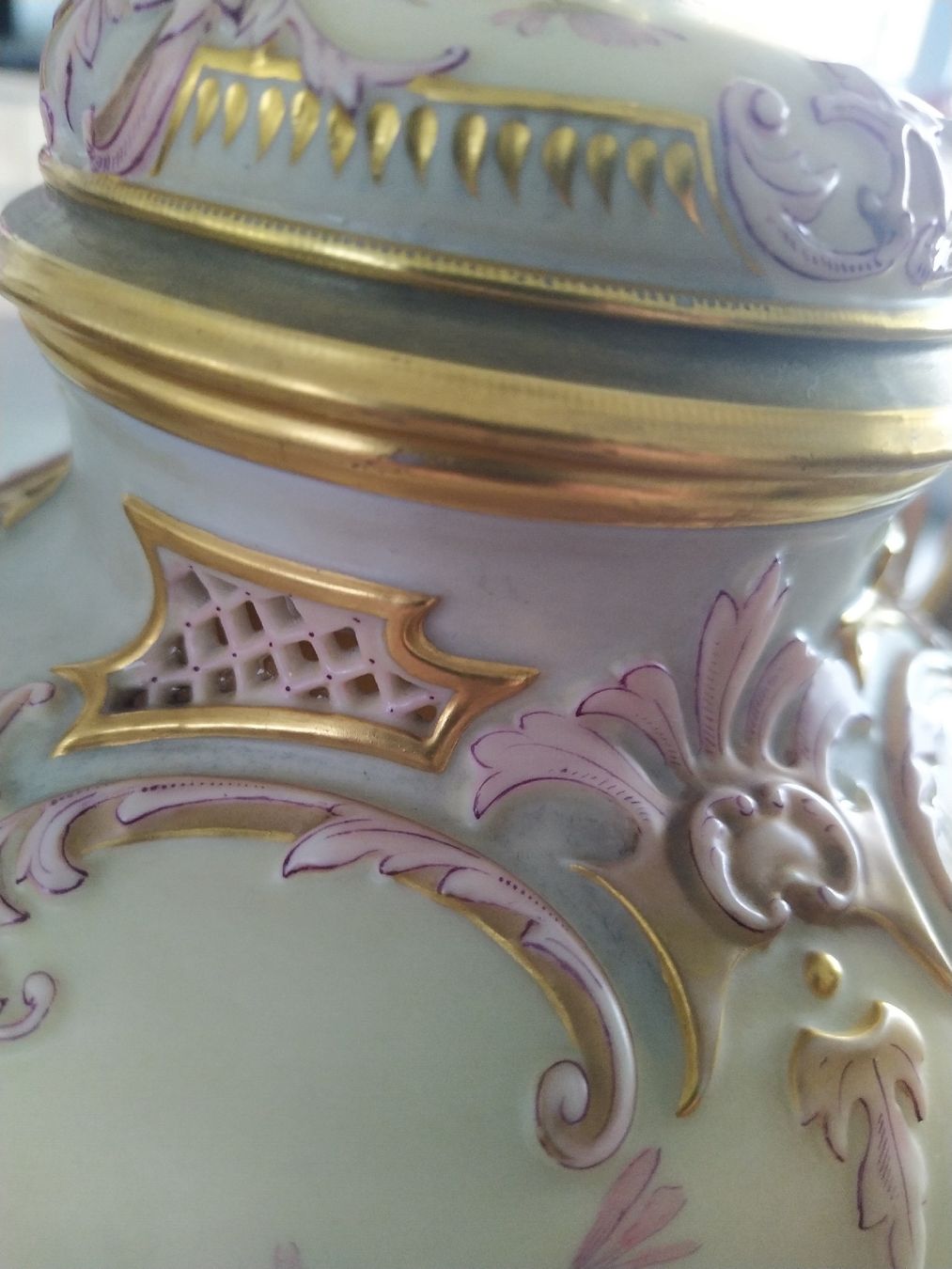 Vasi & Recipienti: Royal Worcester Deckelvase, handbemalt, 1915 – Usato da Safenwil venduto da sus50 3