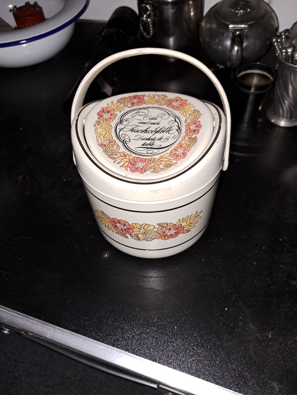 Abfalleimer: Retro Tischabfallbehälter "Odds and Ends" - Vintage  – Gebraucht aus Kölliken von Upcycling-by-Mc-TAM