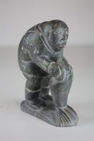 Eskimo Art Skulptur signiert Levi A. P. Smith