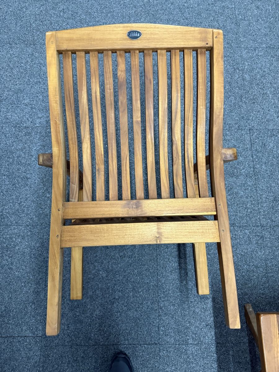 Sessel: Teak Lounge Sessel und Beistelltisch-Hocker – Gebraucht aus Luzern von Emelie77 8