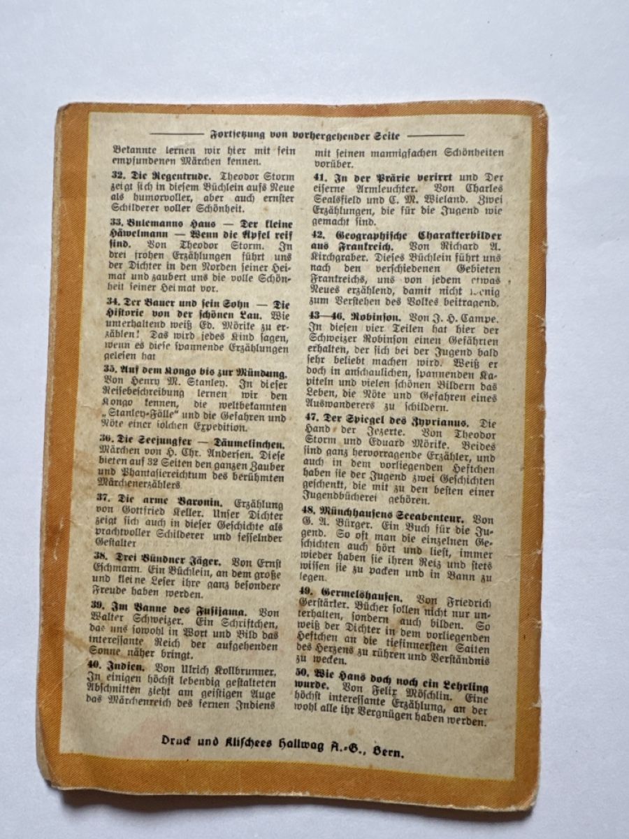 Revues & Magazines: Heft Nr. 41 Schweizer Jugendschriften – D'occasion à Hombrechtikon par Froeschli9 1
