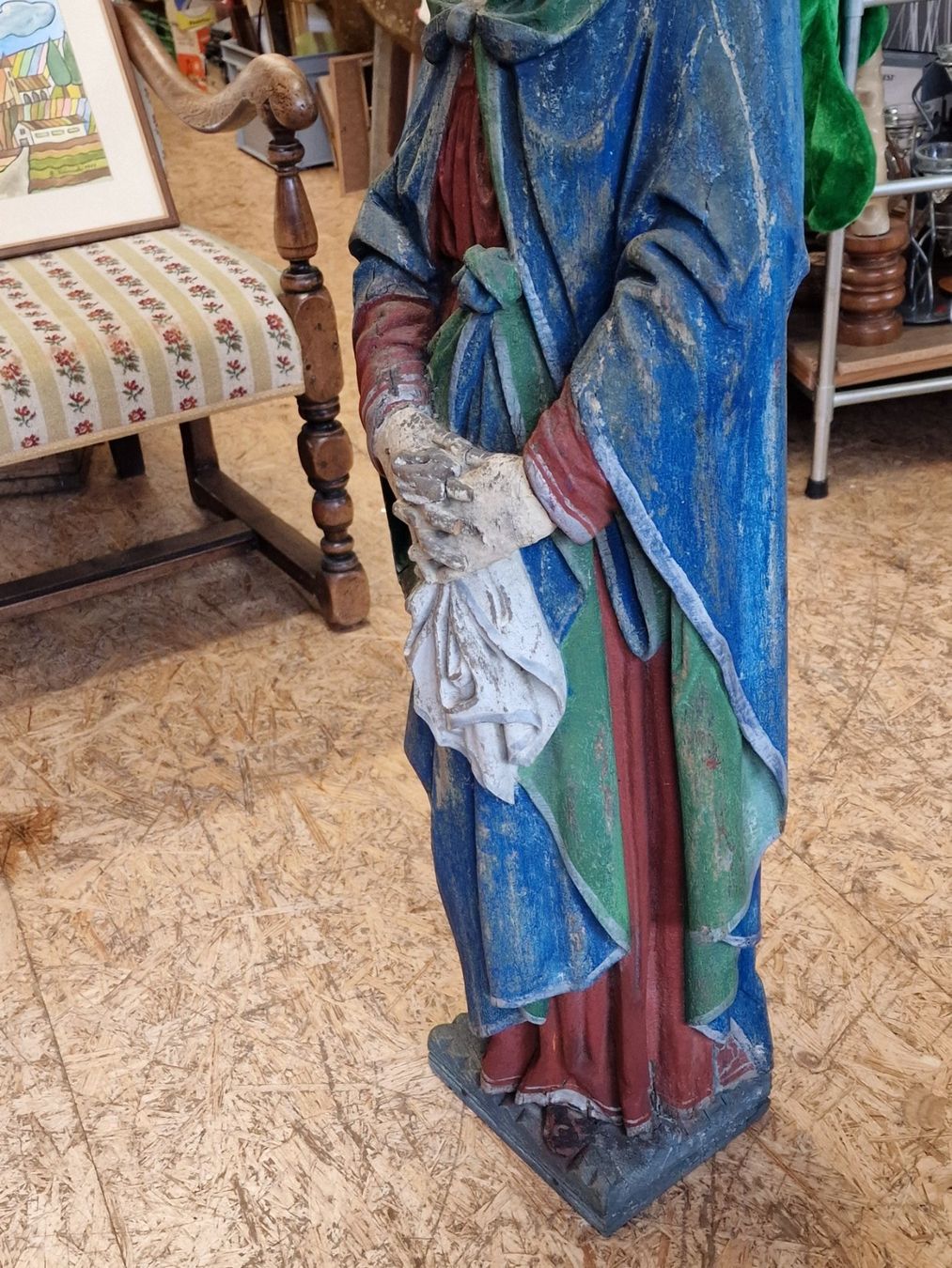 Statuette: Heilige antike holz figur – Usato da Mettlen venduto da elios0888 8