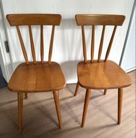 2 x Kinderstuhl Holz Stuhl vintage alt 50er 60er Jahre (?)