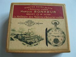 BONHEUR Uhrenbox Taschenuhr Etui Watch Case Montre de Poche