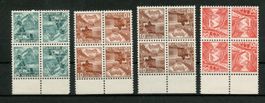 4 KEHRDRUCK VIERERBLOCKS ** - FR. 134.- MIT LEVENTINA