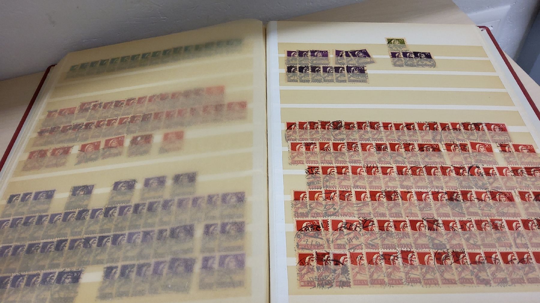 Tutti i francobolli: Alte Briefmarken Sammlung - Guter Zustand - Schweizer Werte  – Usato da Herisau venduto da Nluanalucas 8