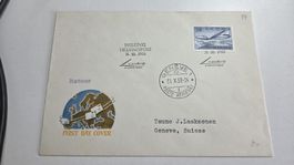 1958 Erstflug Helsinki -Genf RF 58.12a