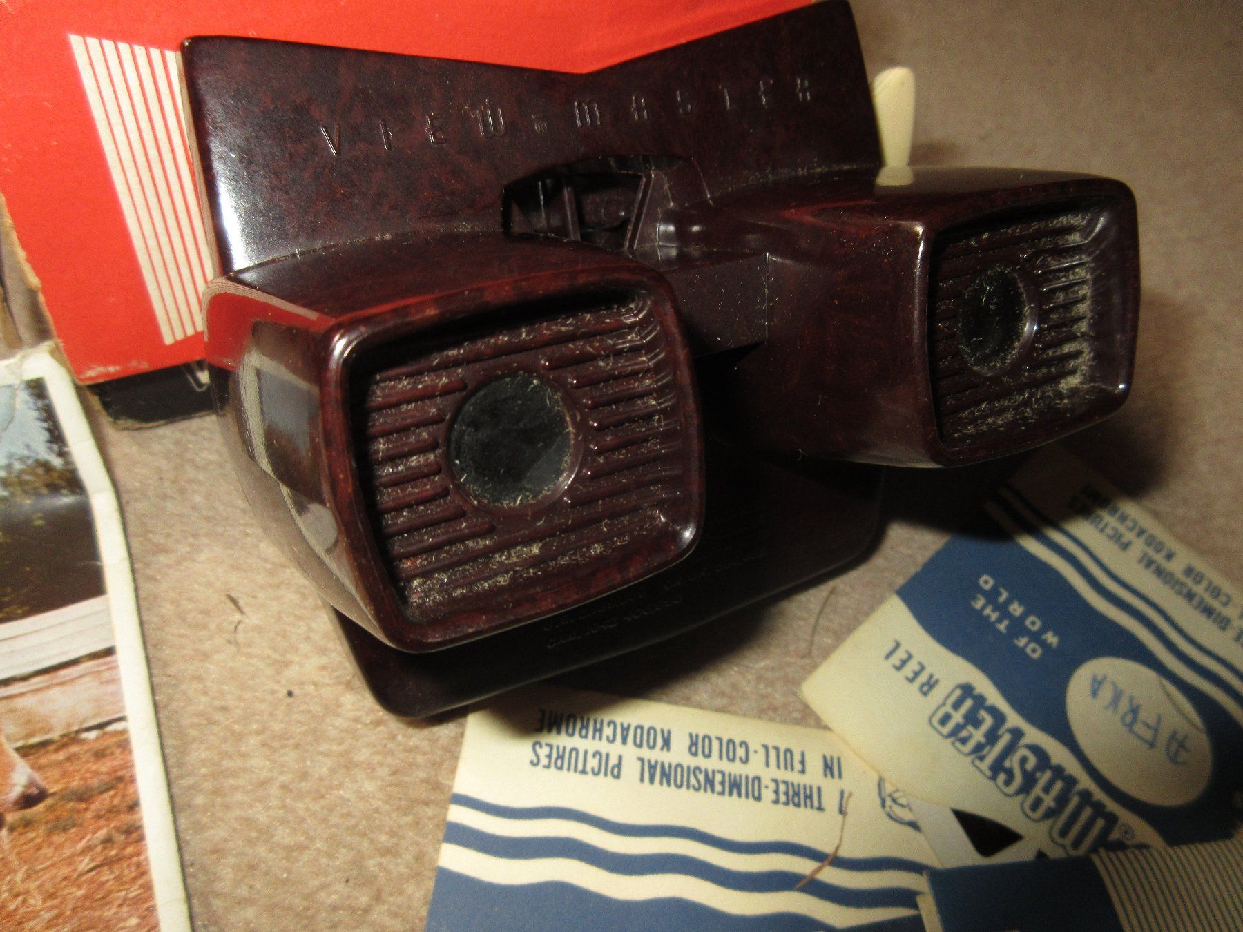 Fotocamera: Sawyer's View-Master 3-D Model Bakelit mit Schachtel / Box m – Usato da Sylt venduto da elizan 1