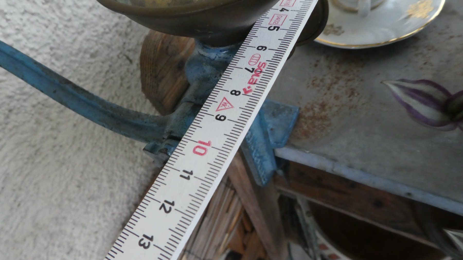 Elettrodomestici da cucina: Alte blaue Vintage Mohnmühle, Mohnquetsche – Usato da Diessenhofen venduto da Hundeseele 5