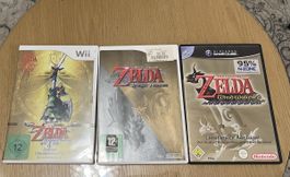 Zelda 3er-Set: Wind Waker + Twilight Princess + SS
