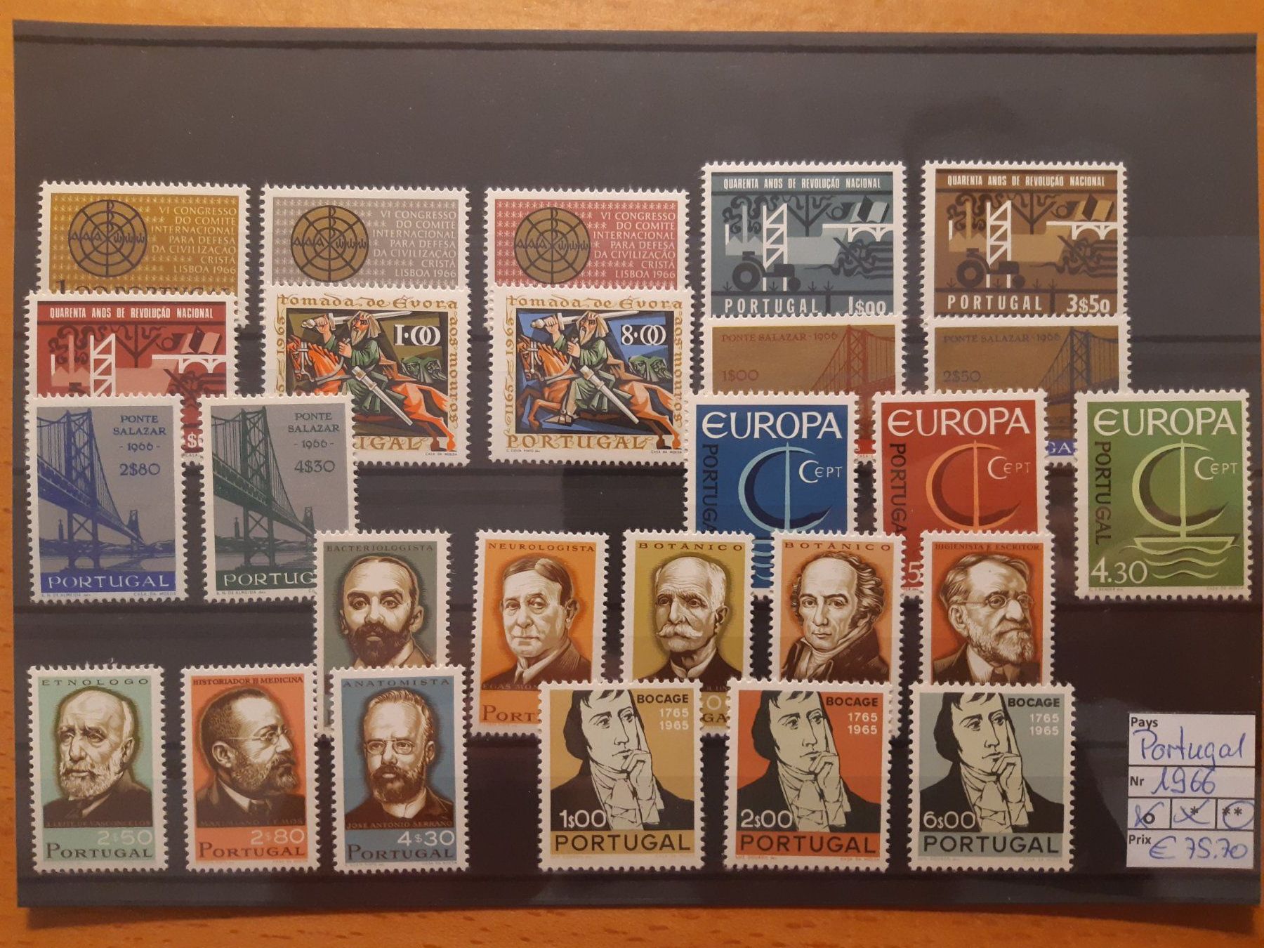 Tutti i francobolli: Portugal** 1966 – Nuovo (secondo la descrizione) da Confignon venduto da Alfda2000