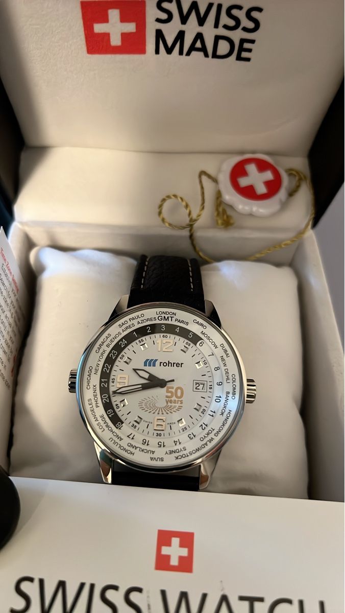 Uhren: Rohrer Worldtimer Herrenuhr - Jubiläumsedition - Selten! – Neu (gemäss Beschreibung) aus Rheinfelden von Paedy93