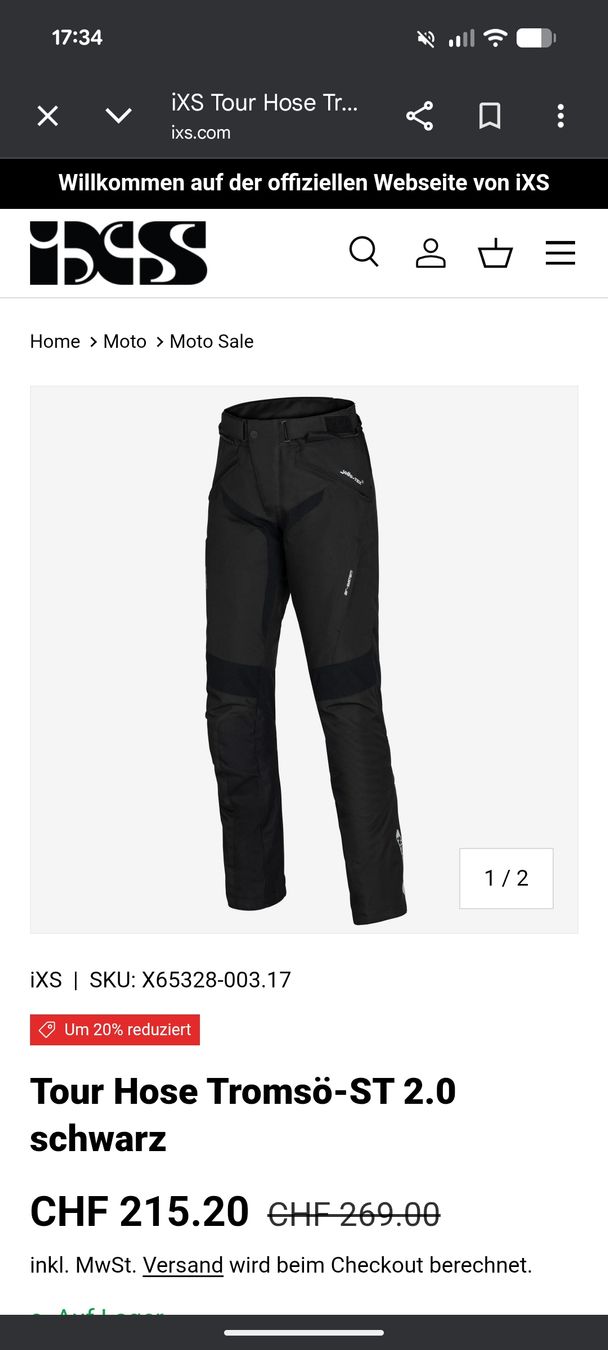 IXS Kleiderpakete: iXS Motorradjacke inkl. Motorradhose – Gebraucht aus Niederurnen von maus.on.the.bike 5