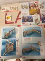 Grosse Holz Kugelbahn mega Set
