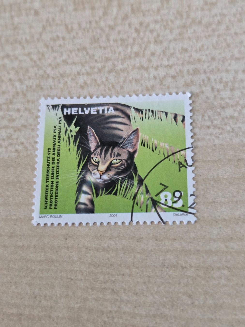 Alle Briefmarken: 2004 Schweizer Tierschutz – Gebraucht aus Aarau von Casl63
