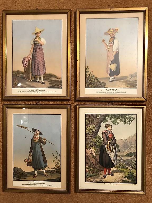 Grafica & Litografie: Lithographies Vaud Unterwald Tessin Bâle  – Usato da Sullens venduto da Diga47