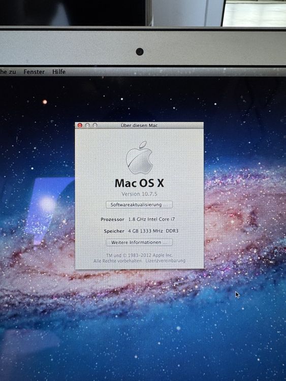 Apple Notebook: MacBook Air 13" i7, 4GB RAM, 2011 – Usato da Schlieren venduto da p-vogt11 3
