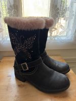 Stiefel Mädchen Grösse 32 Schmetterling und Led