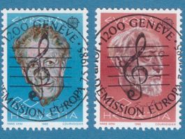 1985 Europamarken ET.V.Stempel mit Tabs