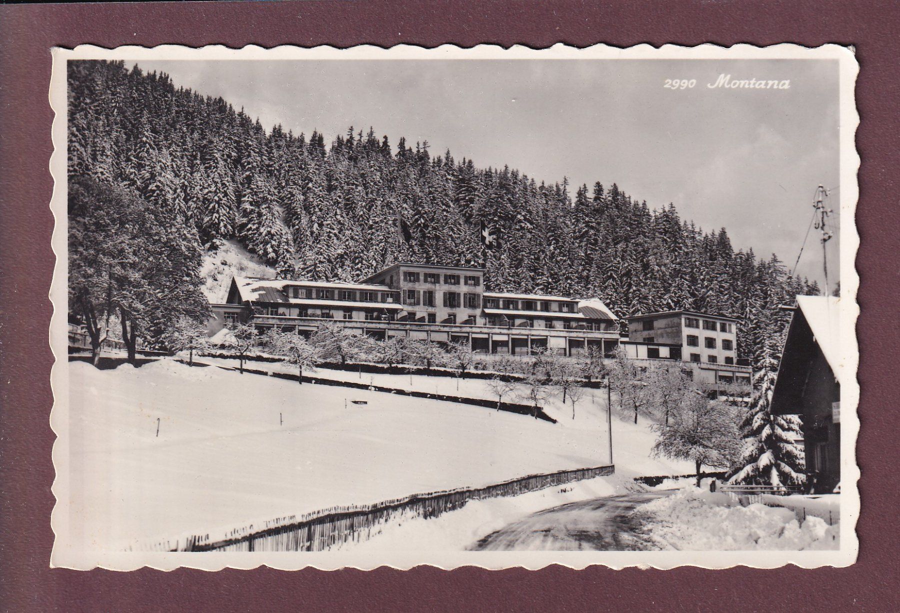 Ansichtskarten: MONTANA - Sanatorium Clairmont – Gebraucht aus Pully von nicecards
