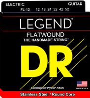DR Electric Guitar Strings LEGEND Flatwound 6-String @ 12-52