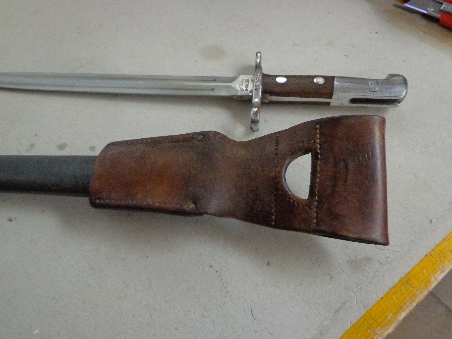 Schweizer Armee Armi bianche: Altes Bajonett zu Karabiner – Usato da Zofingen venduto da schmidi67 5
