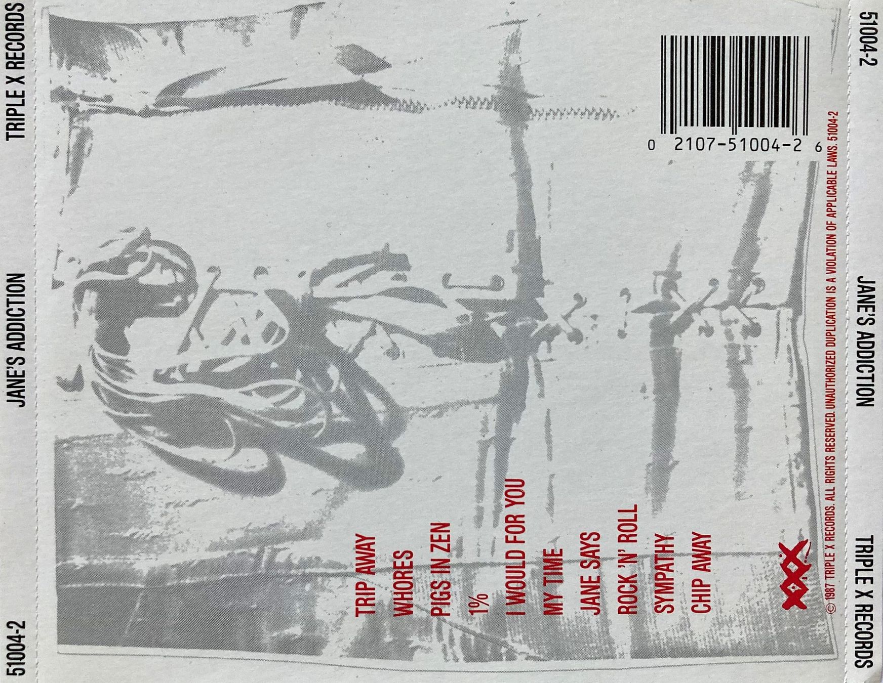 CD: JANE'S ADDICTION - S/T – Usato da Bottens venduto da hotter-than-hell 1