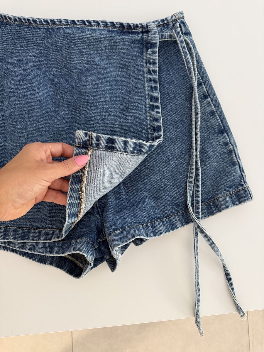 Jeans: Denim Shorts Wrap Style Blue Size S  – Neu (gemäss Beschreibung) aus Gränichen von Domsiiiii 1