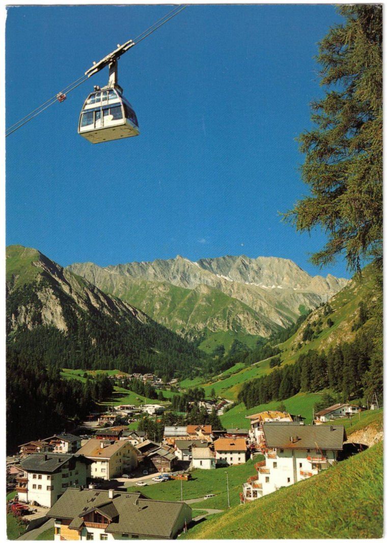 Cartoline postali: Samnaun - Luftseilbahn Ravalsch--Alp Trida – Usato da Binningen venduto da Mountainrider
