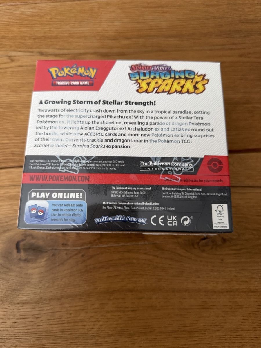 Pokémon Carte collezionabili: Pokemon Surging Sparks Display – Nuovo e nell'imballaggio originale da Amriswil venduto da AlpAde_ 2