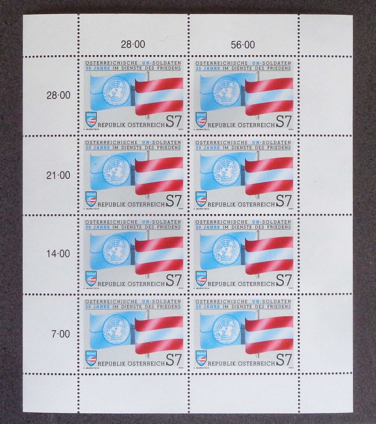 Alle Briefmarken: ÖSTERREICH: Ausgaben 1990 + 2 Kleinbogen ** – Neu (gemäss Beschreibung) aus Le Locle von timbrettino 1