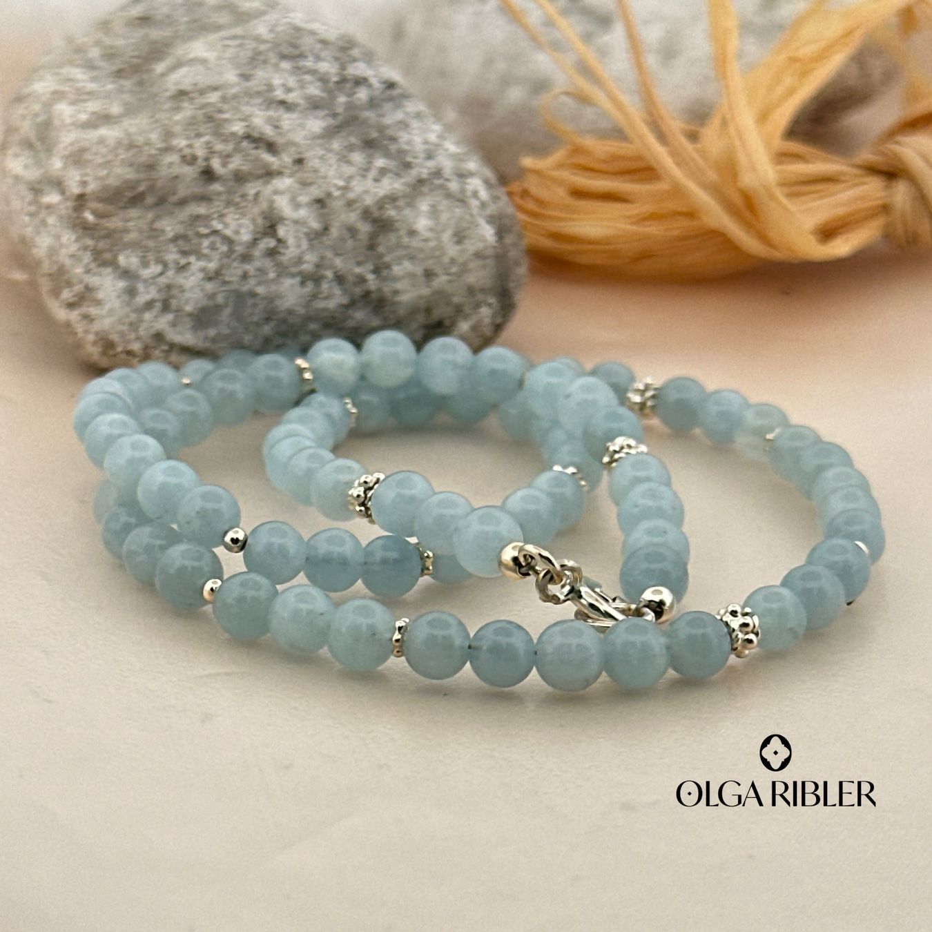 Olga Ribler Catenine: Collier Aquamarin, Silber - 44 cm – Nuovo (secondo la descrizione) da Luzern venduto da byolgaribleroutlet 6