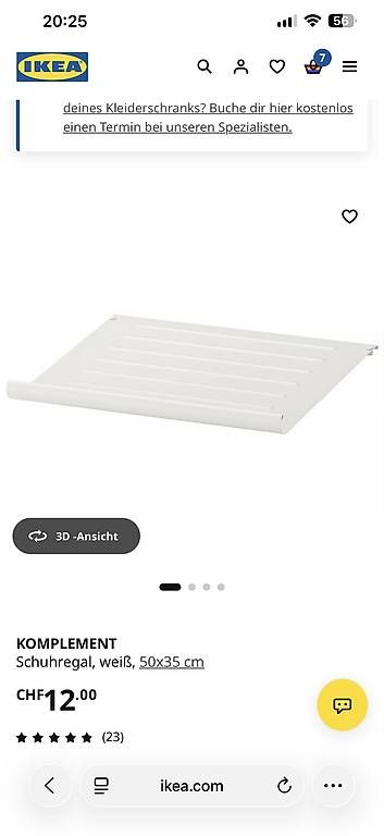 Étagères: KOMPLEMENT SCHUHREGAL 50X35 CM, BEIGE – D'occasion à Bern par carmenusc 1