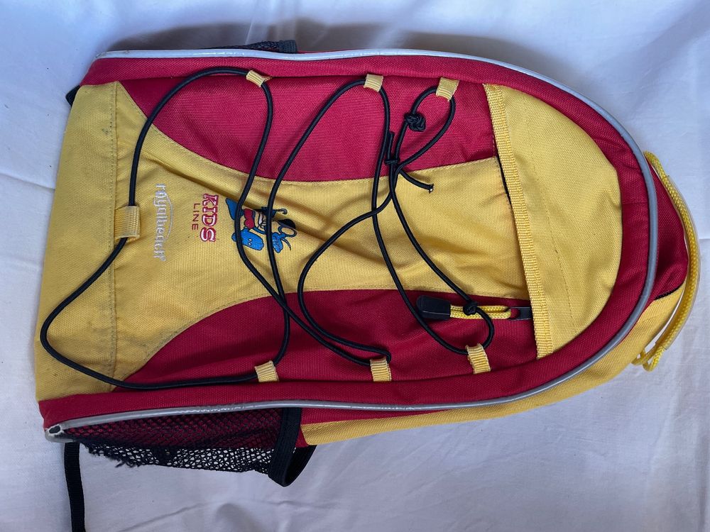 Kinderrucksack Mit Fisch-Motiv – Bunt (orange/rot/gelb), Für Kindergarten & Vorschule, Ca. 25 X 10 X 30 Cm