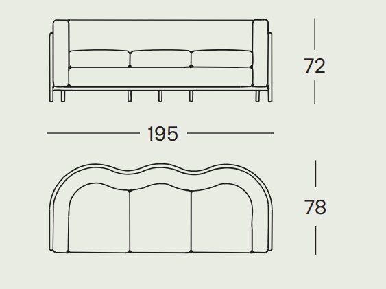 Zanotta Divani: ZANOTTA ONDA 3-SITZER SOFA (gebraucht) – Usato da Rothenburg venduto da blackeagel 5