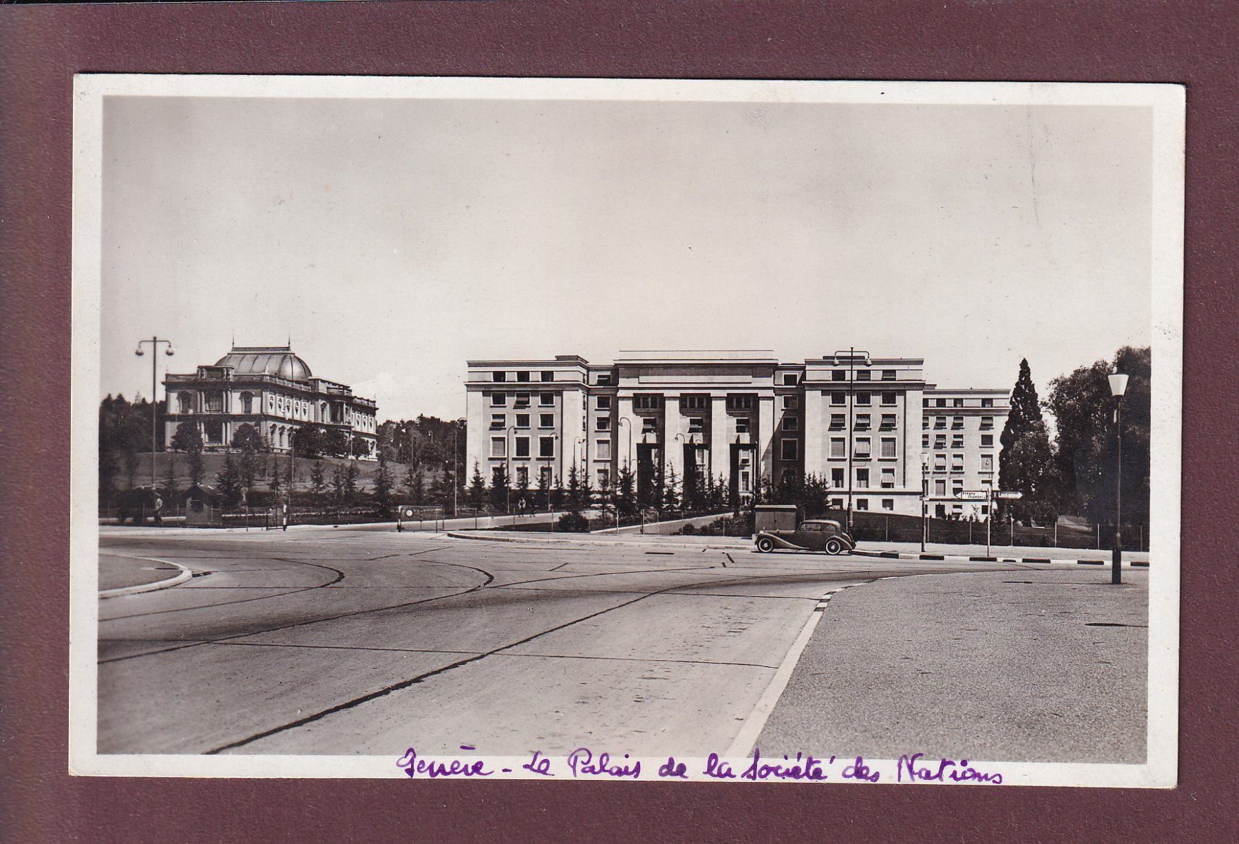 Cartoline postali: GENEVE - SDN - Dos fourni – Usato da Pully venduto da nicecards