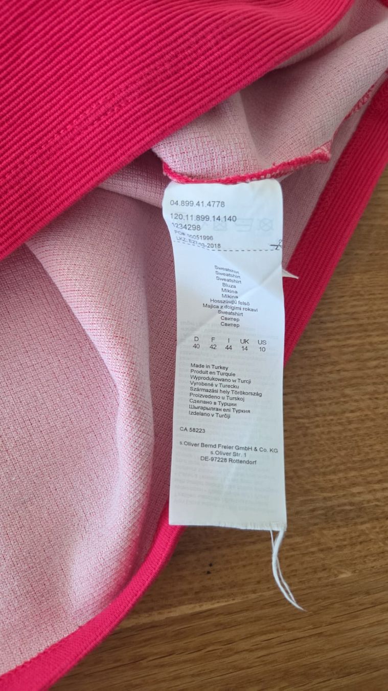 S.Oliver Maglioni & Felpe: S.Oliver Kurzarm Sweatshirt Gr. 40 – Usato da Kloten venduto da Konfuzius7 2