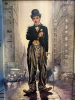 80 cm breitx 110 cm hoch Kunstdruck Charlie Chaplin