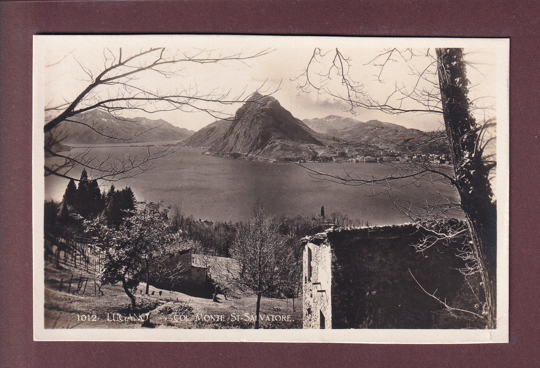 Cartoline postali: LUGANO - Monte San Salvatore - 1928 – Usato da Pully venduto da nicecards