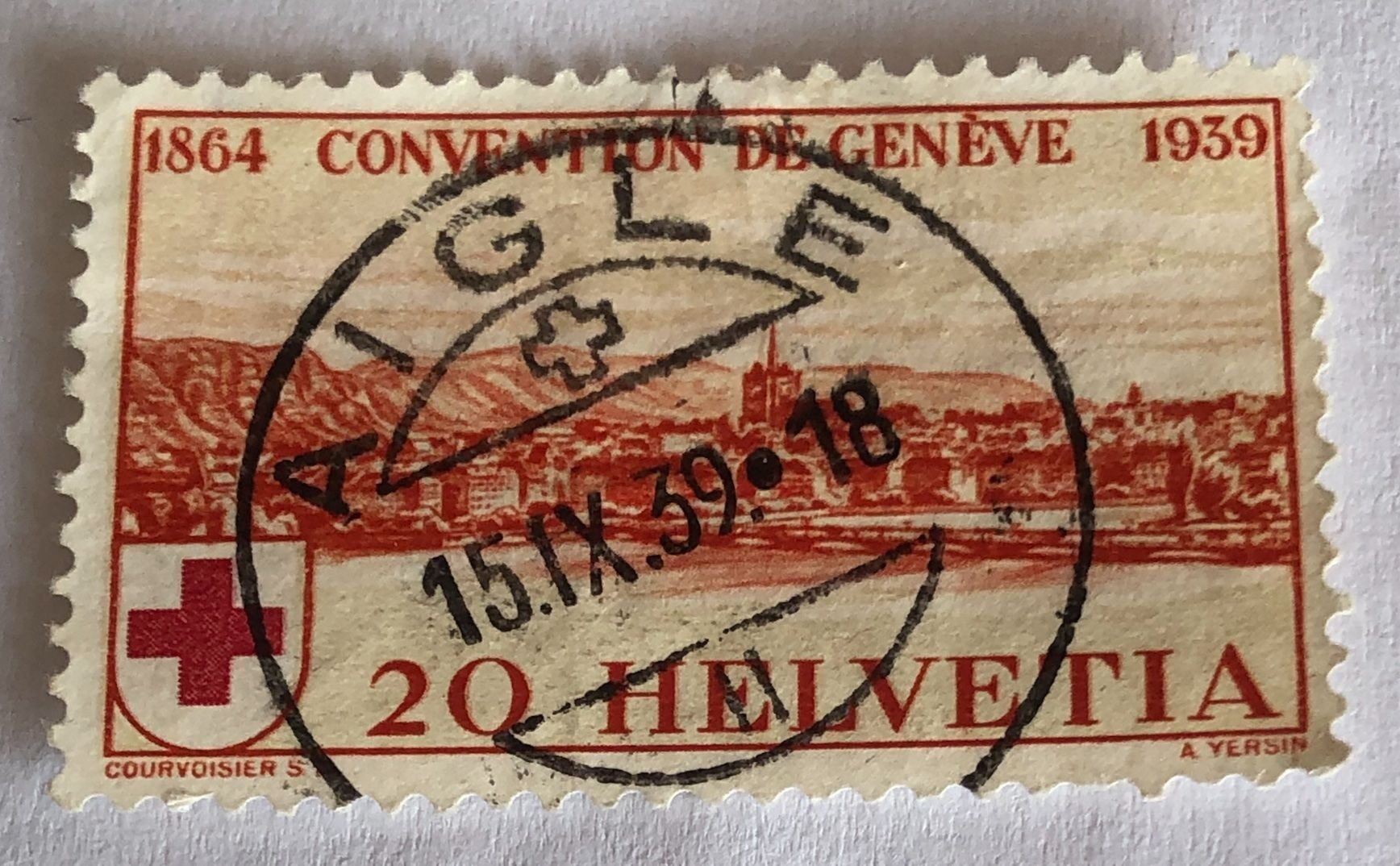 Alle Briefmarken: Nr.240 mit Vollstempel Aigle – Gebraucht aus Aarau von Billa007