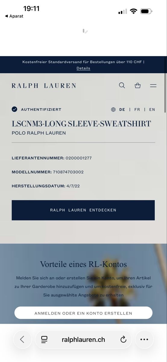 Polo Ralph Lauren Pulls & Sweat-shirts: Polo Ralph Lauren Tye-Dye Pullover Koralle Grösse XL QR code – Neuf (Voir description) à Wetzikon ZH par Jan_wojt 4