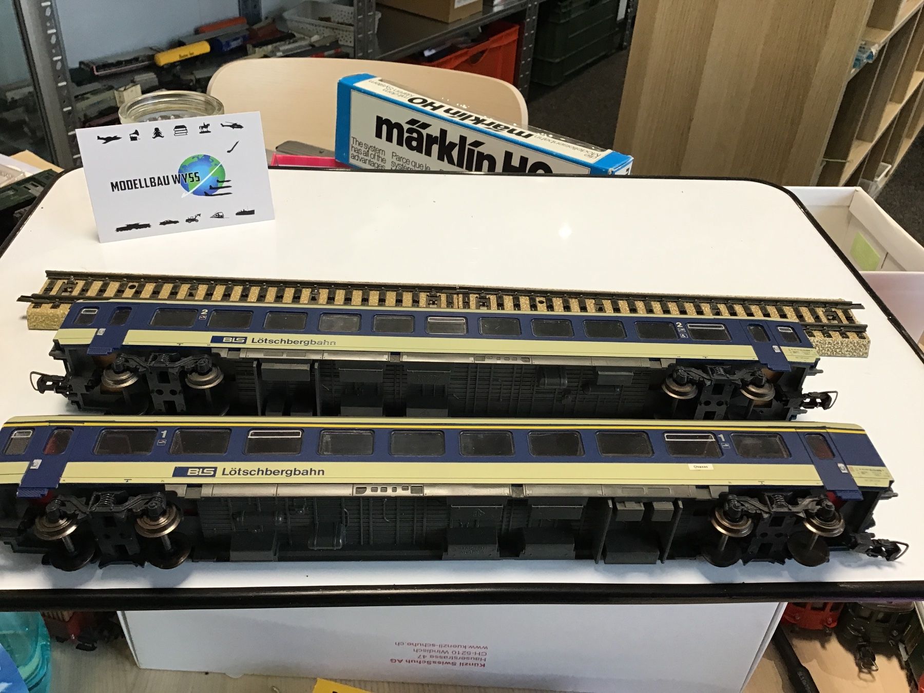 Roco Modellini di ferrovie: BLS Lötschbergbahn Wagen, 2X ROCO Spur H0 – Usato da Männedorf venduto da Spezial-Modelle 4