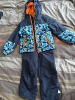 Skianzug Set blau orange 110/116 4-6 Jahre 