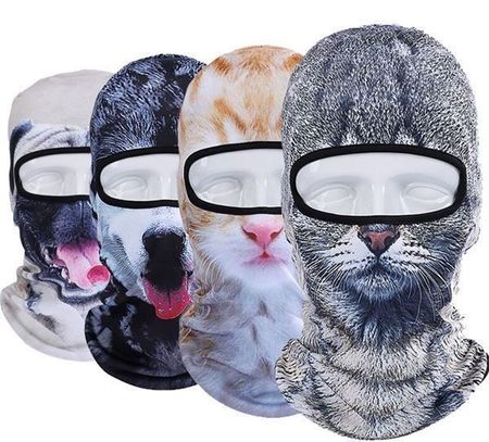 Katzen / Husky / Mops Gesichtsmaske
