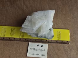 Adular Orthoklas mit Chlorit aus 🇨🇭 Val Cristallina Gr. 