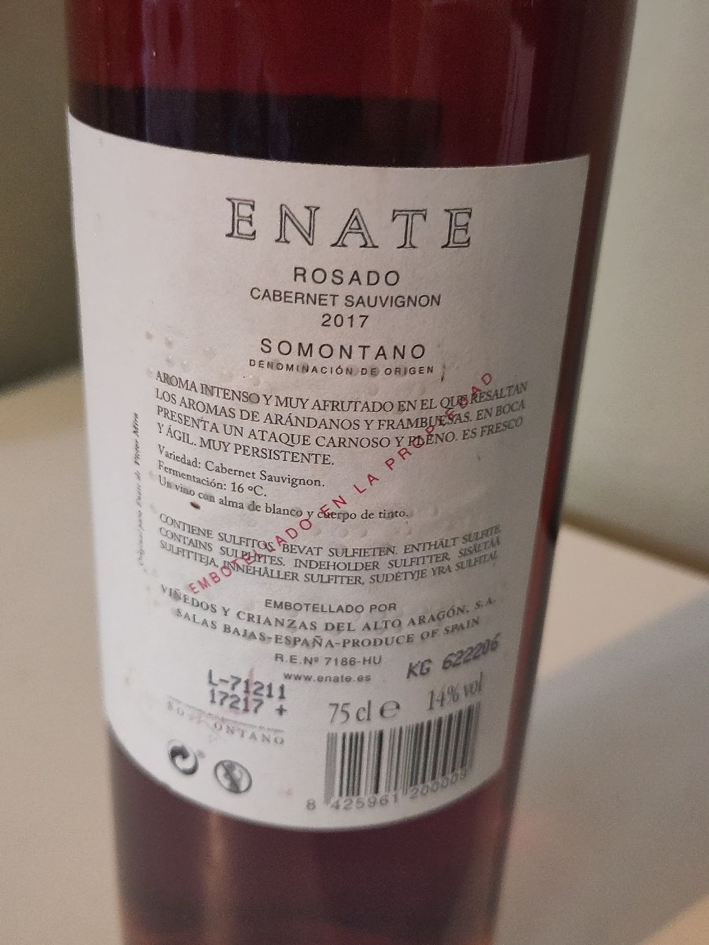 Vino: 4 FL. "ENATE" Rosado Cabernet Sauvignon 2017 – Nuovo (secondo la descrizione) da Basel venduto da Morgenmuffel 3